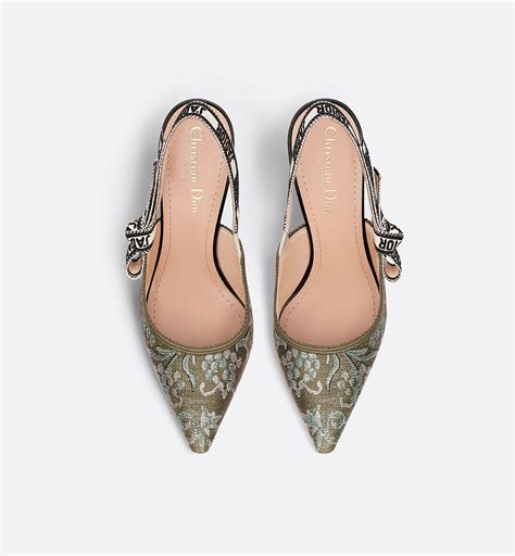 Escarpin slingback dorés J'Adior .